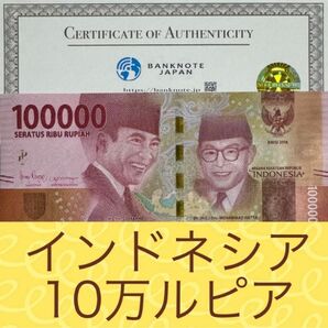【RV償還紙幣】インドネシア10万ルピア3枚