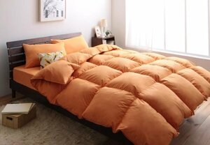  feather futon set bed for 8 point semi-double size color - Sunny orange 