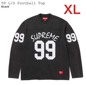 即決【Supreme 24ss】99 L/S Football Top BLACK/XLサイズ シュプリーム 長袖Tシャツ フットボール ブラック メンズ ボックスロゴ 黒 BOX