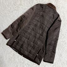 ★極美品★ バーバリーブラックレーベル キルティングコート 襟コーデュロイ ジャケット ブラウン BURBERRY BLACK LABEL M9_画像6