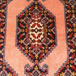 ペルシャ絨毯 クム シルク 32cm×44cm トルコ絨毯好きな方も 手織りの画像7