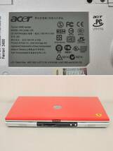 ノートパソコン【acer】エイサー Ferrari3400 ZI5 フェラーリ／ジャンク品_画像7