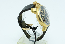 GaGa MILANO ガガミラノ マヌアーレ アートコレクション 48mm メンズ GP 革ベルト 手巻き 5011ART.01S 未使用品 程度S_画像5