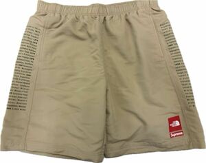 【新品未使用品】Supreme x The North Face Nylon Short Khakiシュプリーム x ザ ノース フェイス ナイロン ショート カーキ Lサイズ 