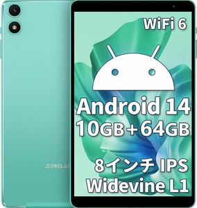 Android 14 タブレット 8インチ新登場wi-fiモデル10GB+64GB+1TB TF拡張