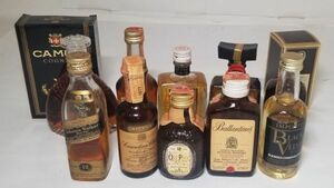 [ Mini bottle summarize ]Johnnie Walker / SUNTORY / NIKKA / CAMUS / Ballantines whisky cognac [10ps.@]