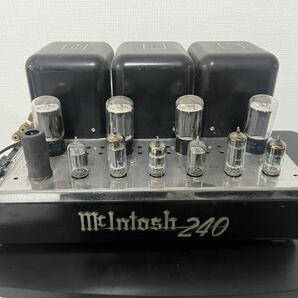 McIntosh マッキントッシュ MC 240 真空管アンプ 通電のみ確認の画像1