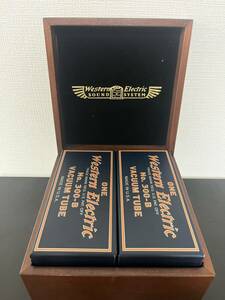 真空管 Western Electric 300B ONE MATCHED PAIR ペア 木箱等付属 Audio Station b