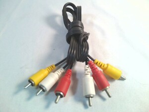 AV cable RCA cable ( male - male )3RCA ( red * white * yellow ) length approximately 1.2m