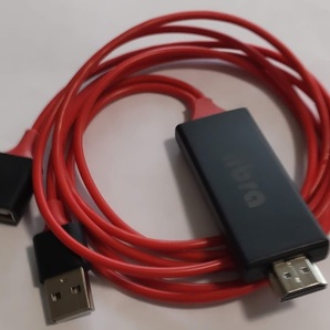 USB変換HDMIアダプタ iPhone/iPadをテレビに映せるケーブル アプリ不要 映像・音声対応 1080pフルHD出力 Libra LBR-USB2HDMIの画像2