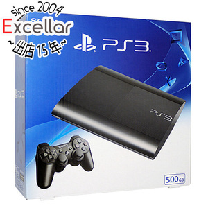 【中古】SONY プレイステーション3 500GB ブラック CECH-4300C 外箱いたみ 元箱あり [管理:1350006238]