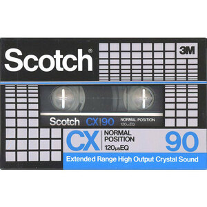 【ゆうパケット対応】3M カセットテープ ノーマルポジション Scotch CX90 90分 [管理:1100043226]