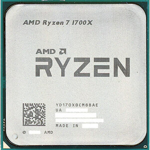 【中古】【ゆうパケット対応】AMD Ryzen 7 1700X YD170XBCM88AE 3.4GHz SocketAM4 [管理:1050004805]