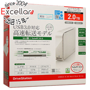 【中古】BUFFALO バッファロー 外付HDD HD-LB2.0TU3-WHC 2.0TB USB3.0 展示品 [管理:1050022987]