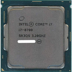 【中古】Core i7 8700 3.2GHz LGA1151 65W SR3QS [管理:1050012719]