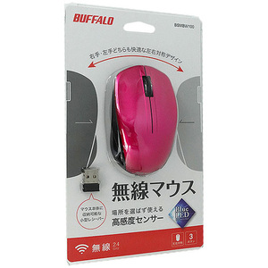 BUFFALO バッファロー BlueLEDワイヤレスマウス BSMBW100PK ピンク [管理:1000022008]