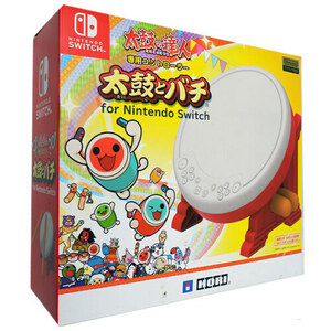 【中古】HORI 太鼓の達人専用コントローラー 「太鼓とバチ for Nintendo Switch」 NSW-079 元箱あり [管理:1350005180]