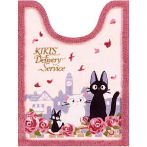 senko- long toilet mat Majo no Takkyubin jiji.te-to approximately 80×60cm 37179 pink [ control :1100043177]