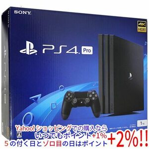 【中古】SONY プレイステーション4 Pro 1TB ブラック CUH-7100BB01 元箱あり [管理:1350003331]