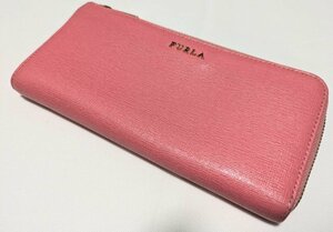 ■フルラ 長財布 Ｌ字ファスナー レザー ローズ FURLA■