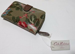 ■未使用 キャス・キッドソン ２つ折り財布 スレートグリーン Cath Kidston■