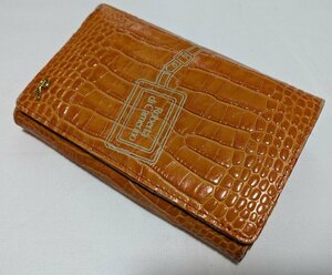 # Roberta di Camerino 2. folding purse black ko type pushed . orange Roberta di Camerino#