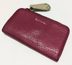 ■ポールスミス キーケース 小銭入れ コインケース レザー ワインレッド Paul smith■