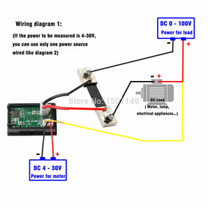 デジタル電圧計・電流計 DC100V 50A LED表示 シャント抵抗付き 【送料無料】の画像4