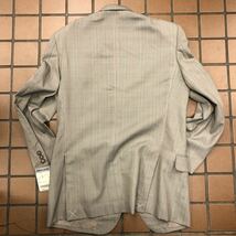 新品【サイズA6 L★Pierre Cardin 】2Bシングルジャケット グレー系 背抜き サイドベンツ ゴルフジャケット GOLF 高級ウール100%_画像7