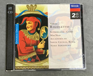 送料無料★希少★ヴェルディ オペラ 「リゴレット」 [2CD]／opera de VERDI: Rigoletto (Sutherland, McNeill) ／輸入盤ドイツ　DECCA