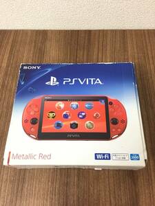 【美品】 PlayStation Vita Wi-Fiモデル メタリックレッド (PCH-2000ZA26)　画面に傷なし　動作確認済み