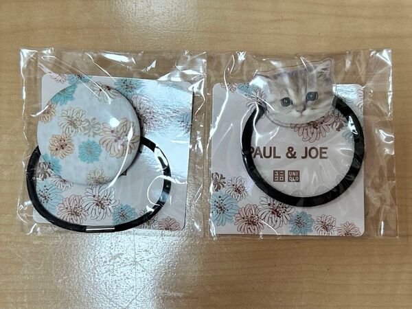 ポール&ジョー ユニクロ★ヘアゴム ネコ 猫 ねこ 花 ポールアンドジョー 花柄 非売品 ノベルティ
