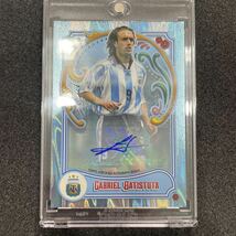 TOPPS SOCCER TEAM SET ARGENTINA FILETEADO バティストゥータ BATISTUTA 87/99 直筆サインカード _画像4