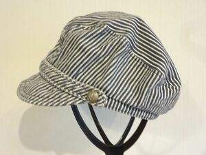 S ダイエー S キッズ帽子　男女兼用　キャスケット サイズ５７・５cm　ボーダー柄　キャップ　帽子　コットン帽　
