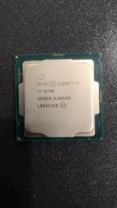 CPU インテル Intel Core I7-8700 プロセッサー 中古 動作未確認 ジャンク品 - A11