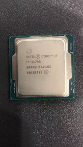 CPU インテル Intel Core I7-11700 プロセッサー 中古 動作未確認 ジャンク品 - A36