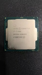 CPU インテル Intel Core I7-7700K プロセッサー 中古 動作未確認 ジャンク品 - A144