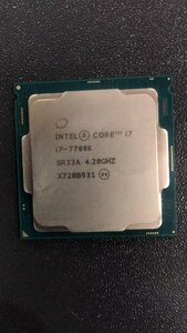 CPU インテル Intel Core I7-7700K プロセッサー 中古 動作未確認 ジャンク品 - A144