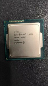 CPU インテル Intel Core I7-4770 プロセッサー 中古 動作未確認 ジャンク品 - A125