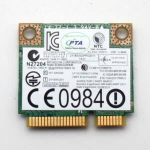 無線LAN WiFi カード Broadcom BCM943228 802.11a/b/g/n WLAN + Bluetooth 4.0 NEC LS350/R