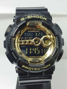 ［稼働品］CASIO カシオ G-SHOCK GD-100GB ブラック ゴールド 