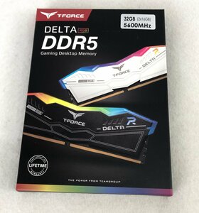 ☆未使用品☆【未開封】PCメモリ Team RGB DDR5 5600Mhz(PC5-44800) 16GB×2 DELTA Black TEAMGROUP