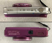 ★ジャンク品★デジタルカメラ PowerShot SX210 IS PSSX210IS（PR） パープル Canon キヤノン_画像3