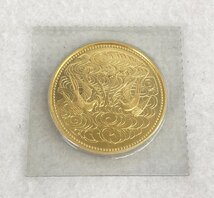 ☆未使用品☆【未開封】天皇陛下御在位60年記念 10万円金貨 k24 純金 20ｇ_画像2