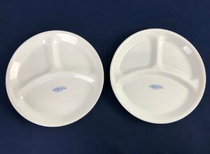 ★中古品★ランチプレート2枚セット 直径約26cm snowpeak スノーピーク CORELLE コレール