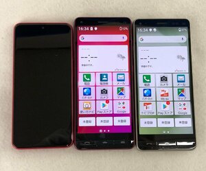 ★中古品★スマートフォン3点セット KYV47/KYV47-u/SCV46 au/UQmobile Kyocera 京セラ Samsung サムスン