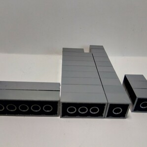 LEGO レゴ 基本ブロック ダークグレー 2×6、2×4 2×3、2×2 計24個セットの画像3