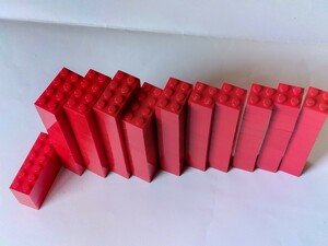 LEGO レゴ 基本ブロック　赤　レッド　2×6 3個、2×4　39個 、2×3　10個、 2×2　50個　計102個セット