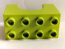 レゴデュプロ 　2×4×2 センターカットアウト　黄緑　ブロック_画像4