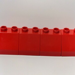 レゴデュプロ  2×2 スロープブロック 4個セット レッド 赤 パーツ 特殊ブロック の画像3